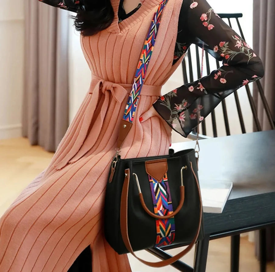 Women's Fashion Four Piece Set Mother Bag Trendy Handheld One Shoulder Crossbody Bag Water Bucket Multi Piece Set Bag - PATOGAZ