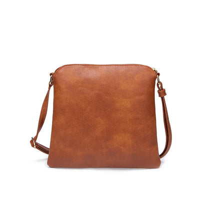 PU Leather Handbag with Tassel Zipper Pocket Adjustable Shoulder Strap, Crossbody Bag - PATOGAZ