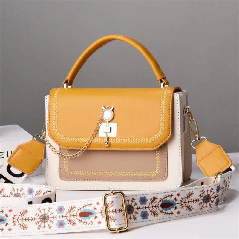 2023 New Color-blocking Women's Bag, Fashionable Women's Bag, Simple Style Handbag - PATOGAZ