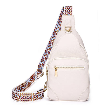 Cross-border Women's Chest Bag Soft Leather Fashion New Chest Crossbody Bag 2024 All-match Outgoing Backpack Casual Shoulder Bag - PATOGAZ