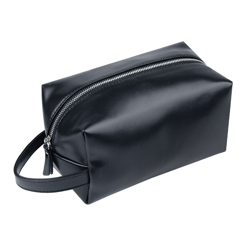 Retro crazy horse pu leather new cross-border cosmetic bag Europe and the United States large capacity travel multi-functional portable washing and storage bag - PATOGAZ