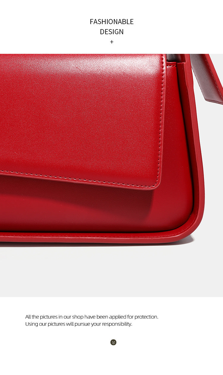 Red Bag for Women 2026 New Style Underarm Bag Light Luxury Brand Bridal Wedding Bag Daily Use Crossbody Handbag - PATOGAZ