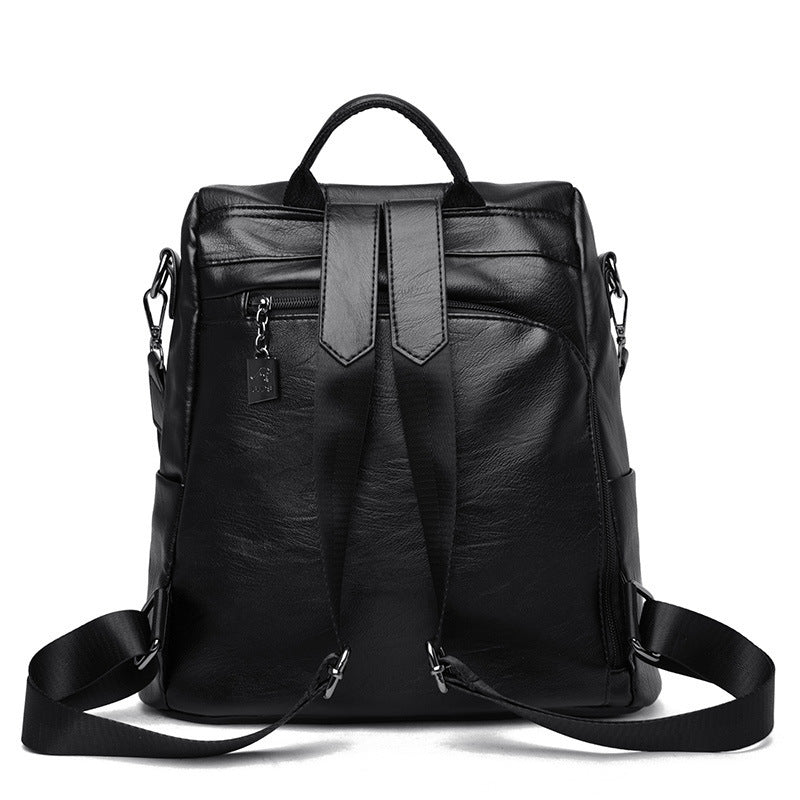 Backpack New Anti-theft Women's Backpack Korean Style Simple All-match Shoulder Bag Fashionable Elegant Student Backpack - PATOGAZ
