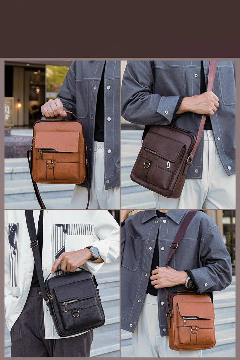 Men's Bag Handbag Shoulder Bag Travel Men's Bag Briefcase Business Computer Bag Men's Crossbody Bag Business Wallet - PATOGAZ