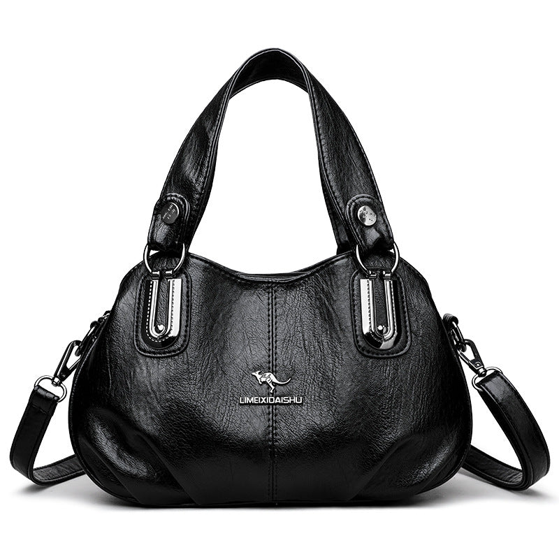 Handbag Women's Summer New Women's Shoulder Crossbody Bag Fashionable All-match Middle-aged and Elderly Mother's Hand Bag Small Satchel - PATOGAZ