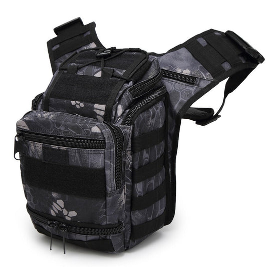 Cross-Border Plover Saddle Bag, Cross-Border Outdoor Multi-Functional Tactical Crossbody Bag, Military Fan Cycling Camera Bag, Camouflage Cycling Bag - PATOGAZ