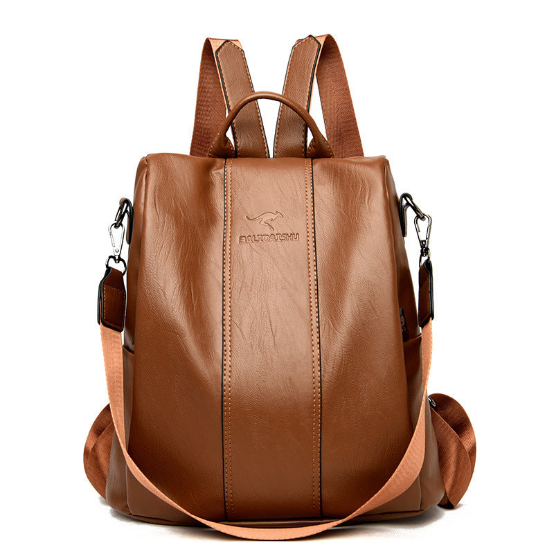 Backpack New Anti-theft Women's Backpack Korean Style Simple All-match Shoulder Bag Fashionable Elegant Student Backpack - PATOGAZ