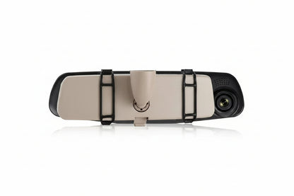 Hd 4.3inch Front and Rear Dual Recording Rearview Mirror Driving Recorder Wide Angle Dual Camera Dual Lens Wide Angle Hd - PATOGAZ