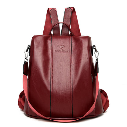Backpack New Anti-theft Women's Backpack Korean Style Simple All-match Shoulder Bag Fashionable Elegant Student Backpack - PATOGAZ