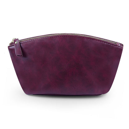 Retro crazy horse pu leather new cross-border cosmetic bag Europe and the United States large capacity travel multi-functional portable washing and storage bag - PATOGAZ