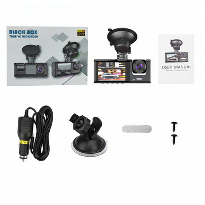 New Cross-Border Wireless Three-Recording Night Vision Car Surveillance Video Tape Wifi Connected to Mobile Phone Three-Lens Driving Recorder - PATOGAZ