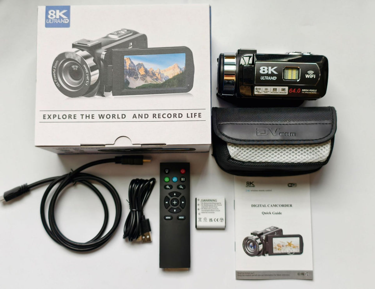 Cross-border 8KWIFI HD digital camera touch screen handheld automatic video travel wedding VLOG digital camera - PATOGAZ