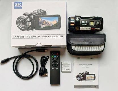 Cross-border 8KWIFI HD digital camera touch screen handheld automatic video travel wedding VLOG digital camera - PATOGAZ