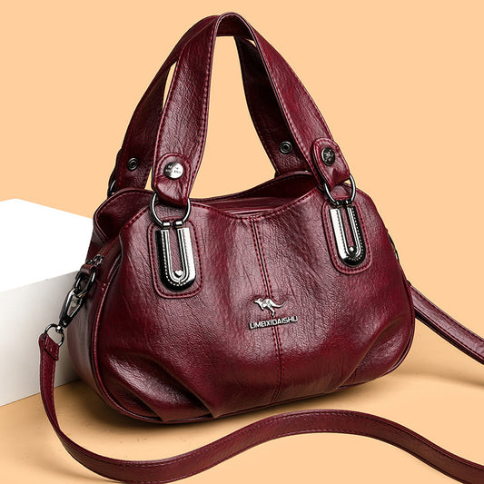 Handbag Women's Summer New Women's Shoulder Crossbody Bag Fashionable All-match Middle-aged and Elderly Mother's Hand Bag Small Satchel - PATOGAZ