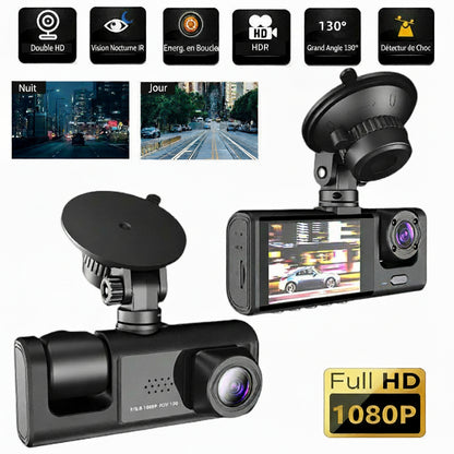 New Cross-Border Wireless Three-Recording Night Vision Car Surveillance Video Tape Wifi Connected to Mobile Phone Three-Lens Driving Recorder - PATOGAZ