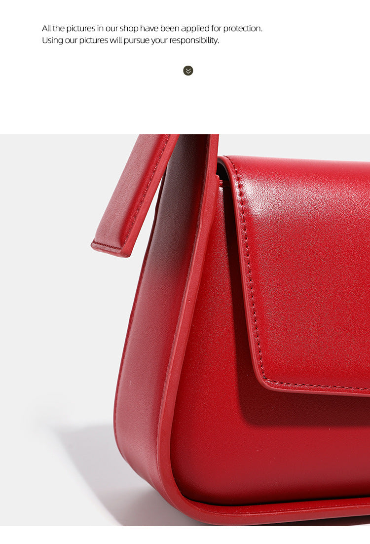 Red Bag for Women 2026 New Style Underarm Bag Light Luxury Brand Bridal Wedding Bag Daily Use Crossbody Handbag - PATOGAZ