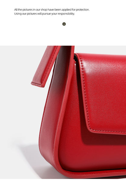 Red Bag for Women 2026 New Style Underarm Bag Light Luxury Brand Bridal Wedding Bag Daily Use Crossbody Handbag - PATOGAZ