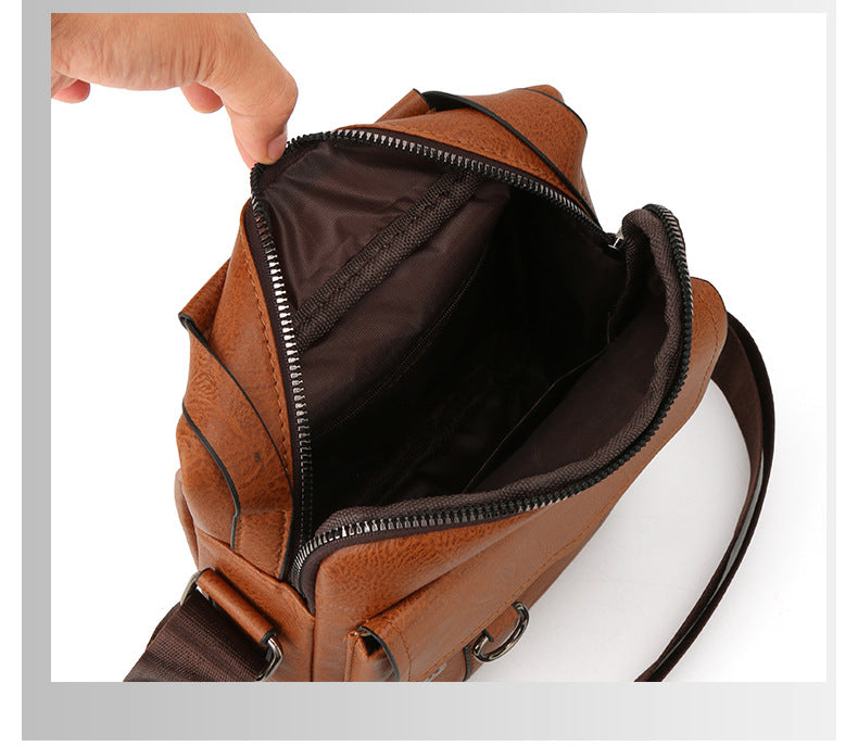 Men's Bag Handbag Shoulder Bag Travel Men's Bag Briefcase Business Computer Bag Men's Crossbody Bag Business Wallet - PATOGAZ