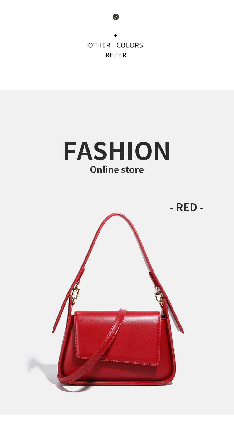Red Bag for Women 2026 New Style Underarm Bag Light Luxury Brand Bridal Wedding Bag Daily Use Crossbody Handbag - PATOGAZ