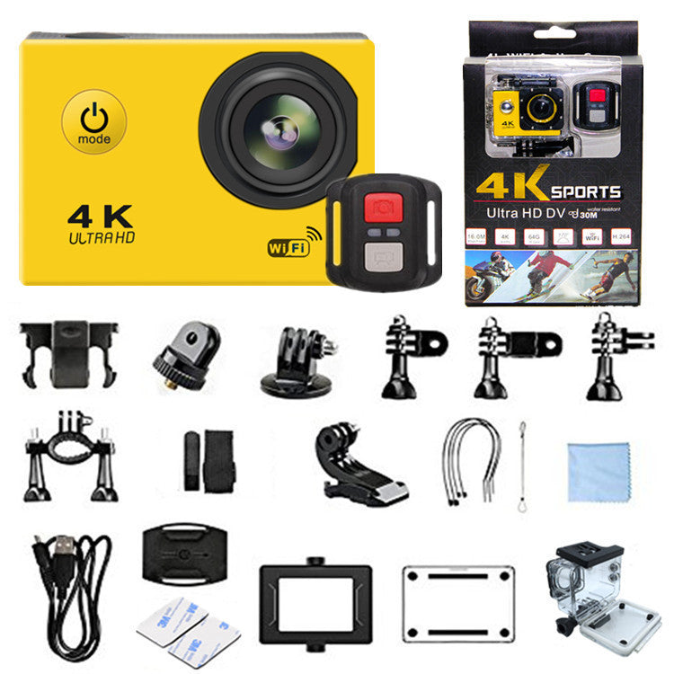 Foreign Trade Wholesale High-Definition Mini Waterproof Sports Camera Cycling Multi-Function Can Be Connected to Wifi with Remote Control Camera Anti-Shake - PATOGAZ
