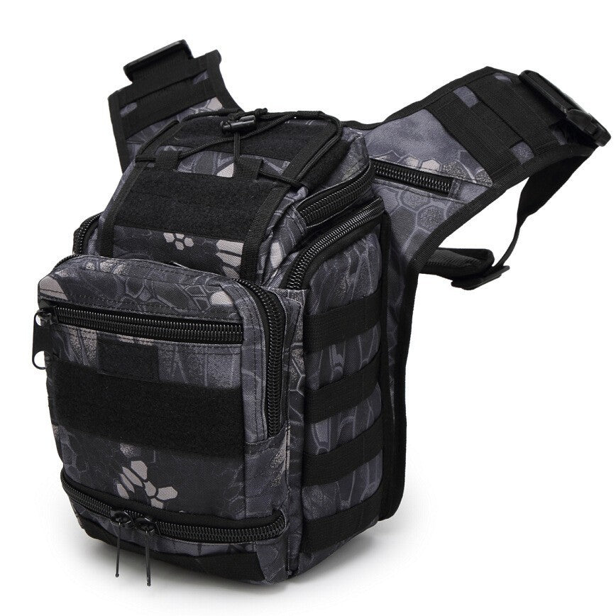 Cross-Border Plover Saddle Bag, Cross-Border Outdoor Multi-Functional Tactical Crossbody Bag, Military Fan Cycling Camera Bag, Camouflage Cycling Bag - PATOGAZ