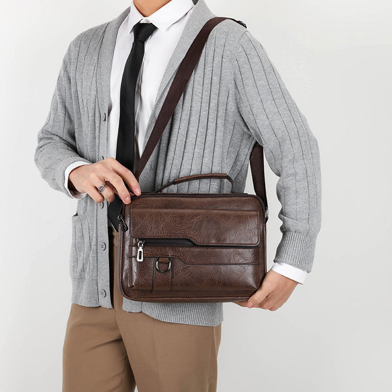 Men's Bag Handbag Shoulder Bag Travel Men's Bag Briefcase Business Computer Bag Men's Crossbody Bag Business Wallet - PATOGAZ