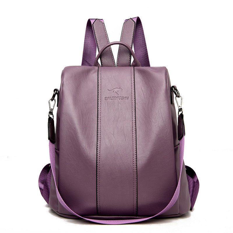 Backpack New Anti-theft Women's Backpack Korean Style Simple All-match Shoulder Bag Fashionable Elegant Student Backpack - PATOGAZ