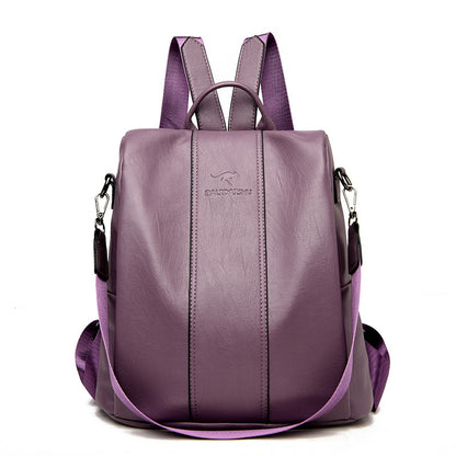 Backpack New Anti-theft Women's Backpack Korean Style Simple All-match Shoulder Bag Fashionable Elegant Student Backpack - PATOGAZ