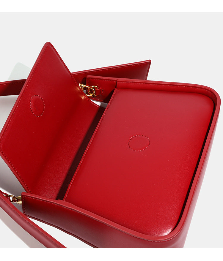 Red Bag for Women 2026 New Style Underarm Bag Light Luxury Brand Bridal Wedding Bag Daily Use Crossbody Handbag - PATOGAZ