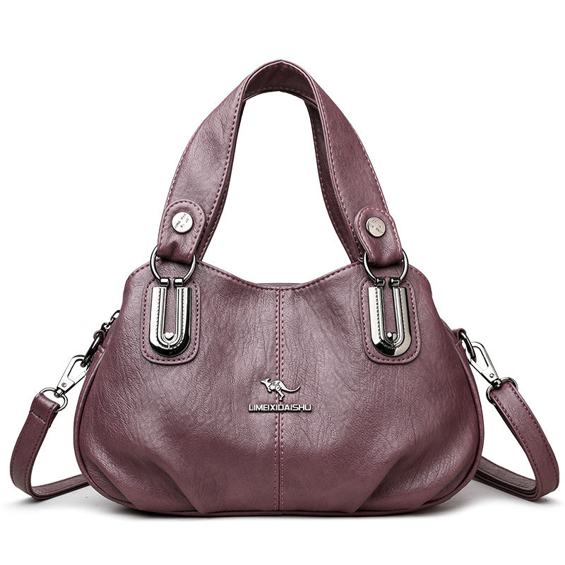 Handbag Women's Summer New Women's Shoulder Crossbody Bag Fashionable All-match Middle-aged and Elderly Mother's Hand Bag Small Satchel - PATOGAZ
