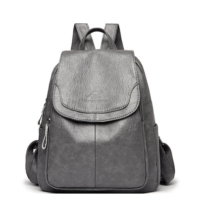 Barrel Kangaroo Women's Bag 2025 New genuine goods Women's Large Capacity Soft Leather Backpack Simple Fashion Travel Bag - PATOGAZ