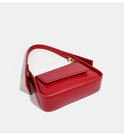 Red Bag for Women 2026 New Style Underarm Bag Light Luxury Brand Bridal Wedding Bag Daily Use Crossbody Handbag - PATOGAZ
