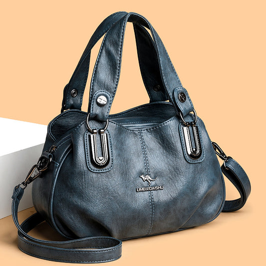 Handbag Women's Summer New Women's Shoulder Crossbody Bag Fashionable All-match Middle-aged and Elderly Mother's Hand Bag Small Satchel - PATOGAZ