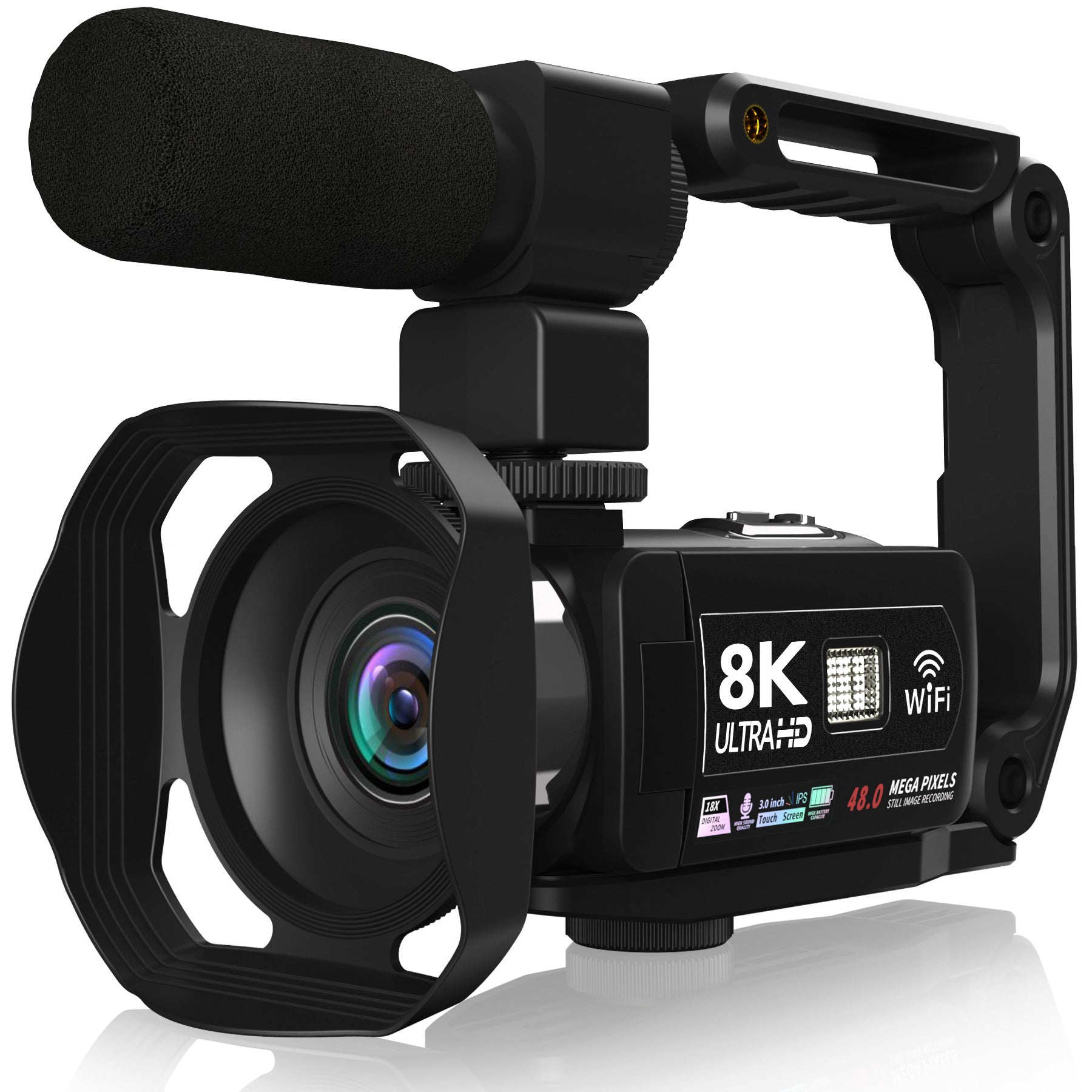 Cross-border 8KWIFI HD digital camera touch screen handheld automatic video travel wedding VLOG digital camera - PATOGAZ