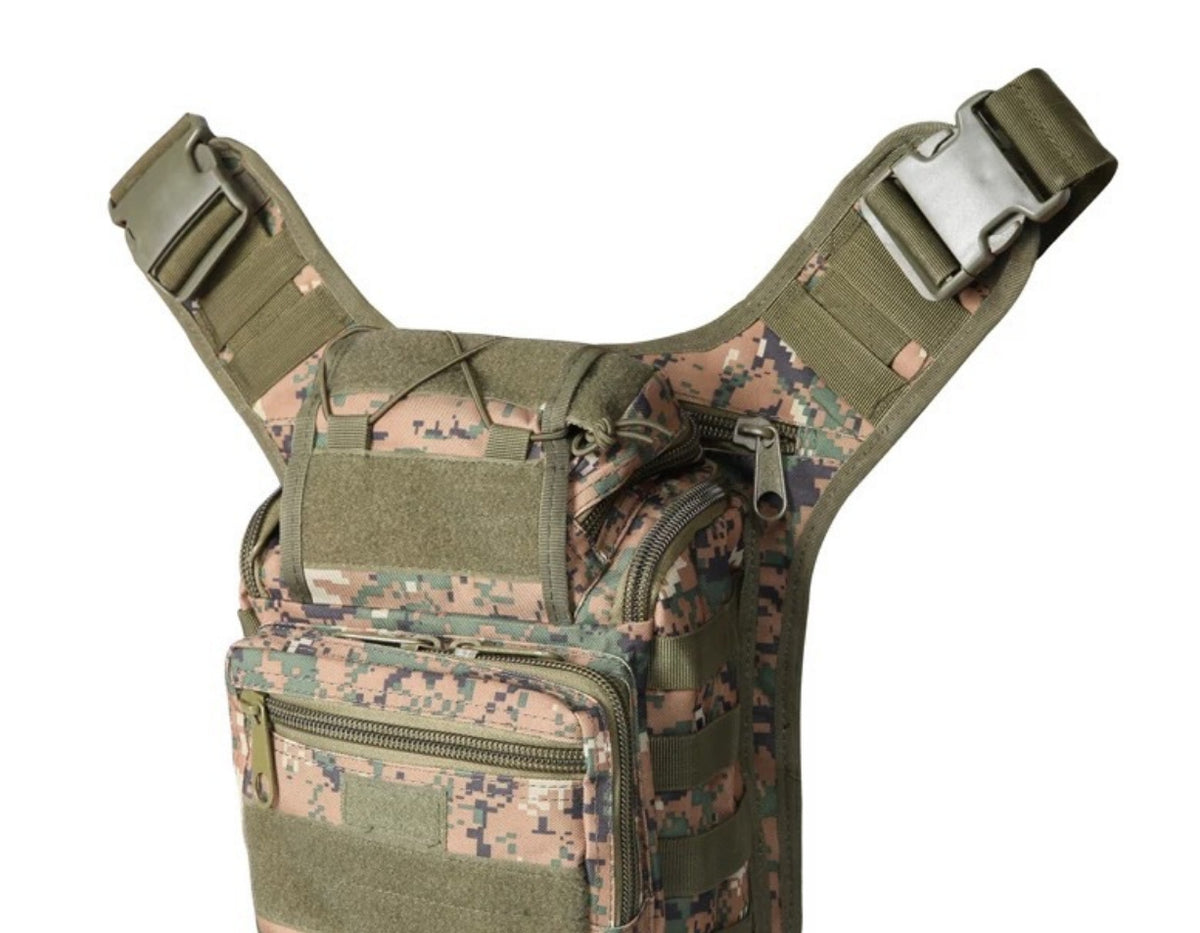 Cross-Border Plover Saddle Bag, Cross-Border Outdoor Multi-Functional Tactical Crossbody Bag, Military Fan Cycling Camera Bag, Camouflage Cycling Bag - PATOGAZ