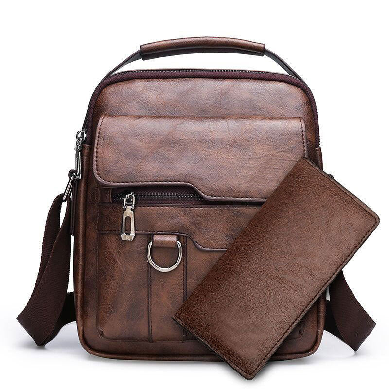 Men's Bag Handbag Shoulder Bag Travel Men's Bag Briefcase Business Computer Bag Men's Crossbody Bag Business Wallet - PATOGAZ