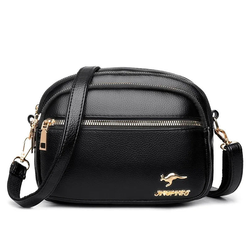 Sac à Main Cuir Synthétique Doux, Multi-poches, Bandoulière Réglable
