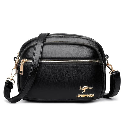 Sac à Main Cuir Synthétique Doux, Multi-poches, Bandoulière Réglable