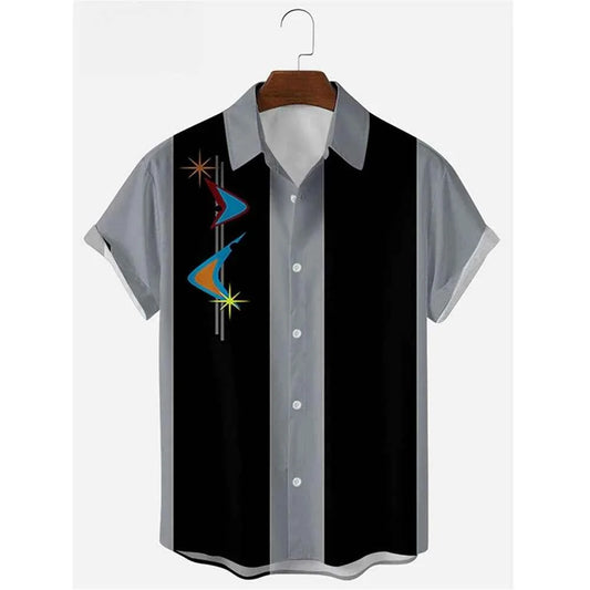 T-shirt Oversize Unisexe Rayures & Notes de Musique — Style Hip-Hop Streetwear