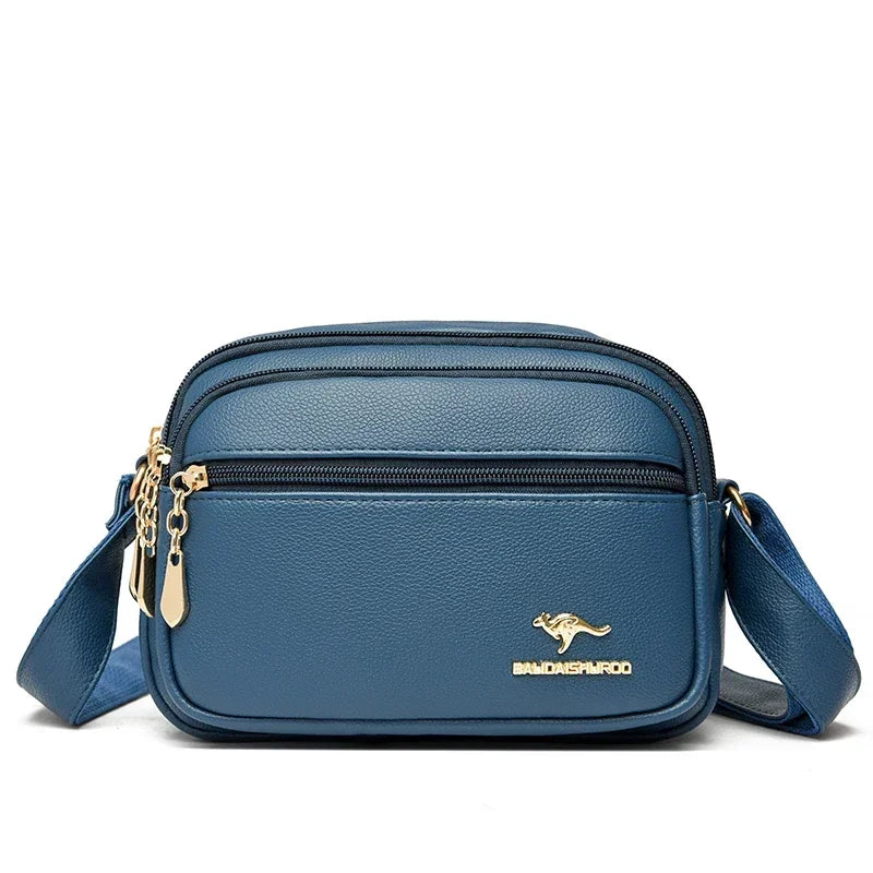 Sac à Main Cuir Synthétique Doux, Multi-poches, Bandoulière Réglable