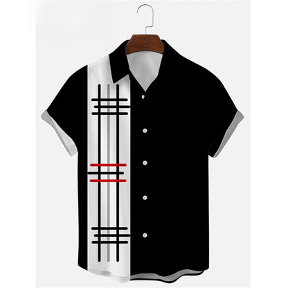 T-shirt Oversize Unisexe Rayures & Notes de Musique — Style Hip-Hop Streetwear