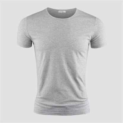 T-shirt Homme Col V ou Col Rond — Slim Fit, Couleur Unie, Séchage Rapide