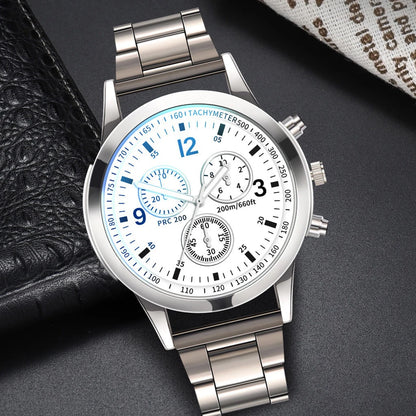 Montres style affaires fantaisie pour hommes, avec Bracelet en acier, mode (boîte non incluse)