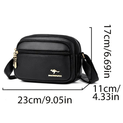 Sac à Main Cuir Synthétique Doux, Multi-poches, Bandoulière Réglable