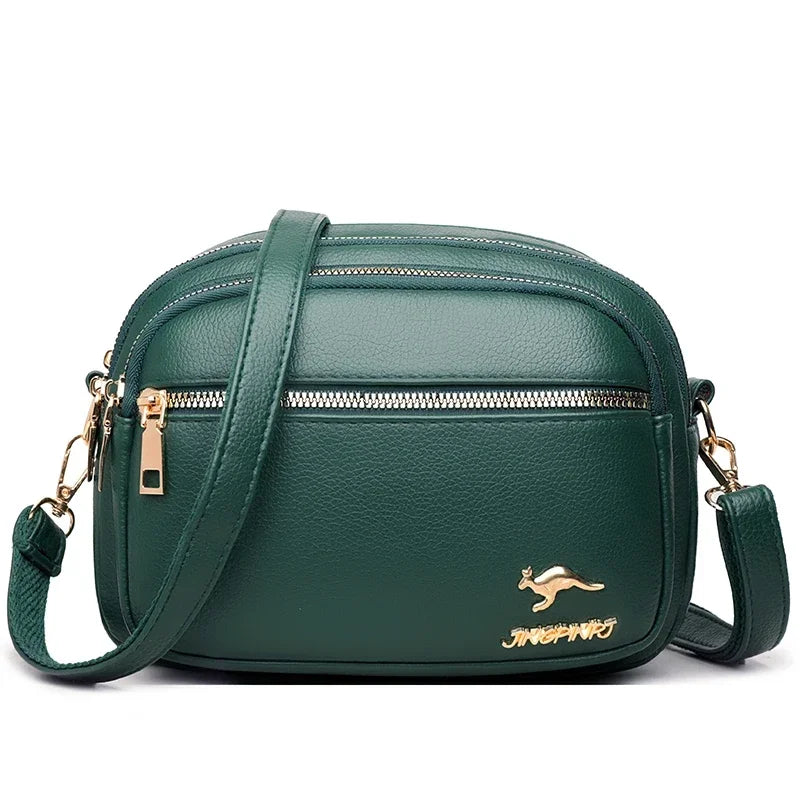 Sac à Main Cuir Synthétique Doux, Multi-poches, Bandoulière Réglable