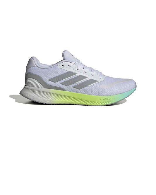 Chaussures Sneakers Running Homme Adidas Runfalcon 5 Gris Blanc Fluorescent - PATOGAZ