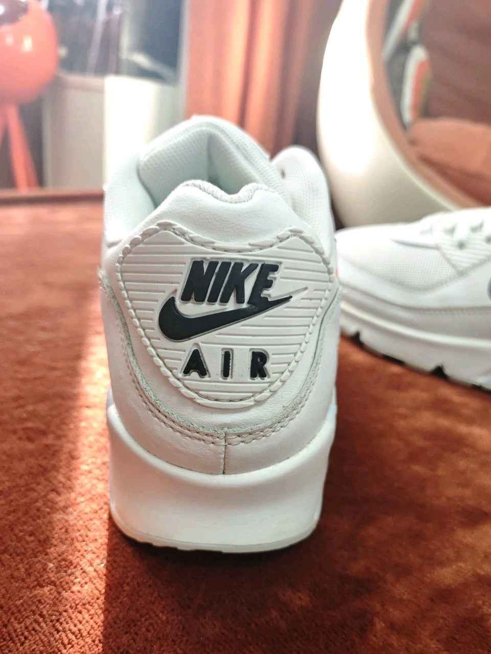Nike Air Max 90 "Multi Swoosh"  Blanc / Cramoisi — UK 11 / EU 46