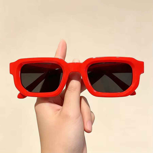 Lot de 6 Lunettes de Soleil Vintage Rectangulaires pour Femme, Style Rétro Tenda